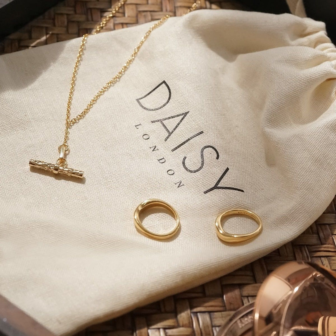 Daisy Fine Silver Snake Chain Necklace