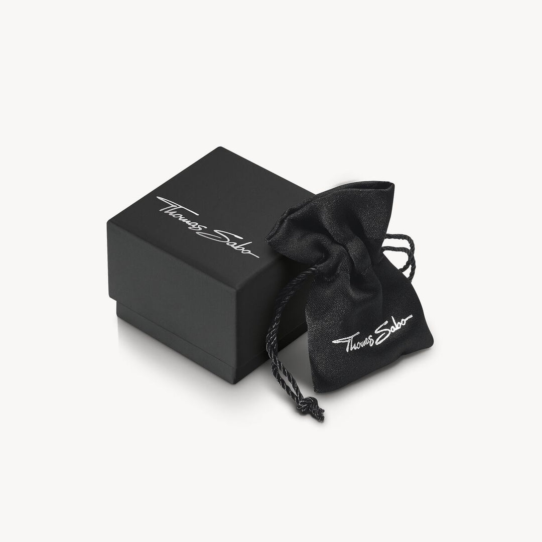 Thomas Sabo Bracelet with Obsidian and Tiger's Eye Beads 9mm