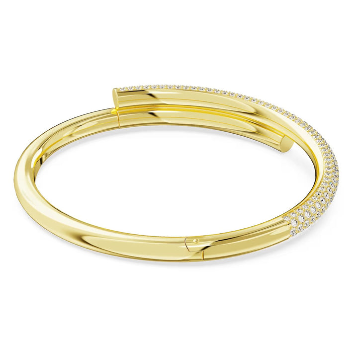 Swarovski Dextera Bangle White with Gold Tone Plating