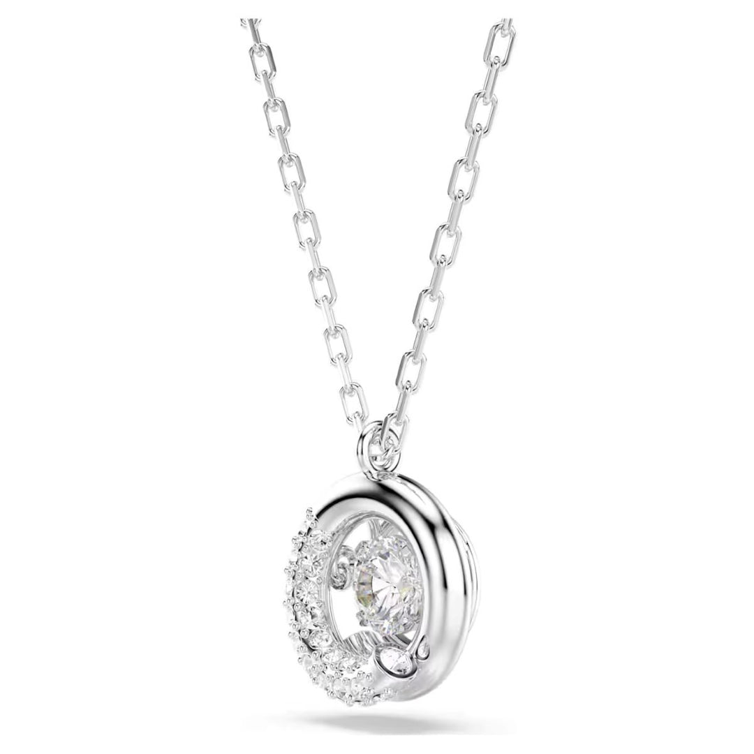Swarovski Dextera Pendant - White with Rhodium Plating - 5733400