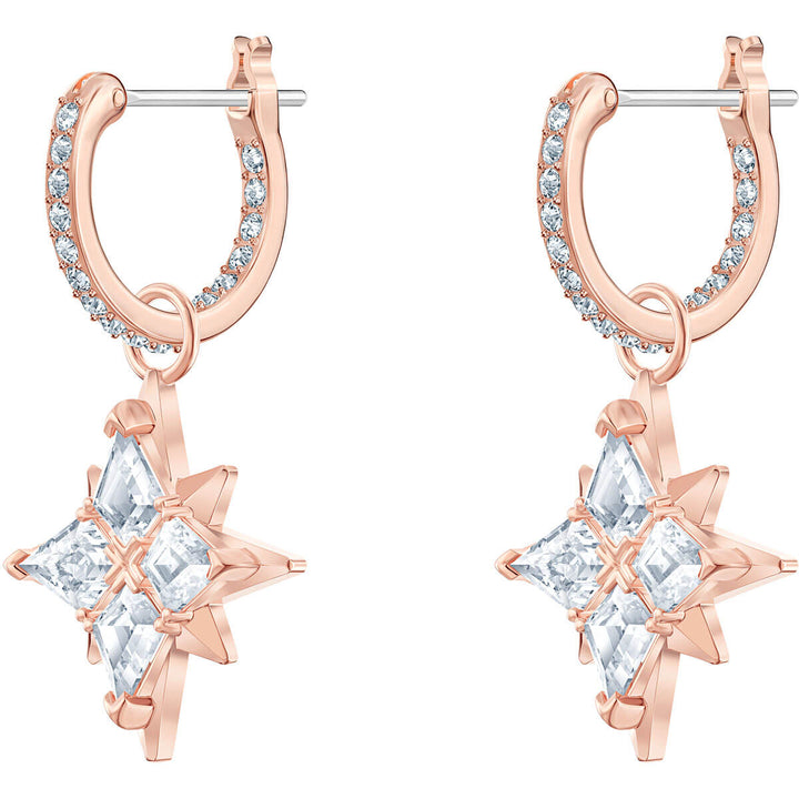 Swarovski Symbolic Star Hoop Pierced Earrings