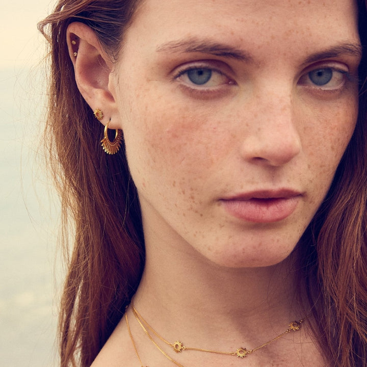 Rachel Jackson Eternal Sun Stud Earrings Gold EGME1GP