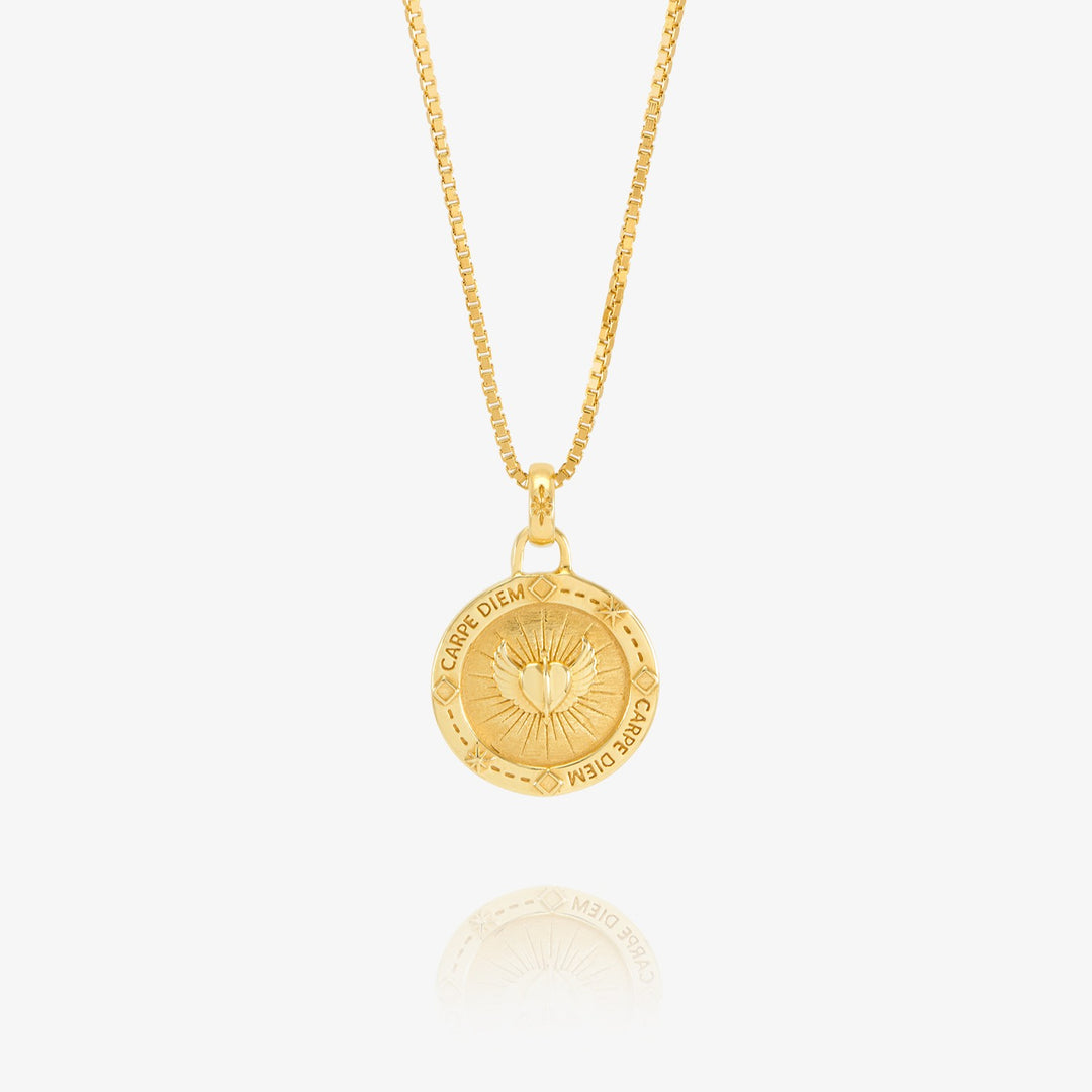Rachel Jackson Carpe Diem Token of Love Necklace Gold