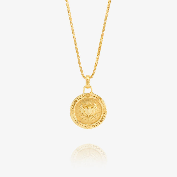 Rachel Jackson Carpe Diem Token of Love Necklace Gold