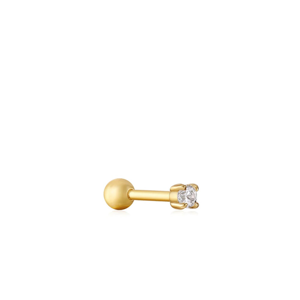 Ania Haie Gold Sparkle Barbell Single Earring - E035-05G
