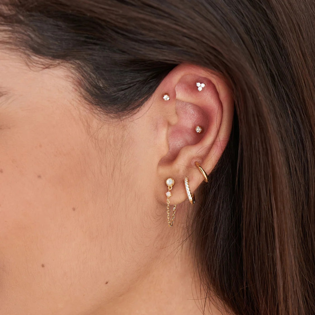 Ania Haie Gold Sparkle Barbell Single Earring - E035-05G