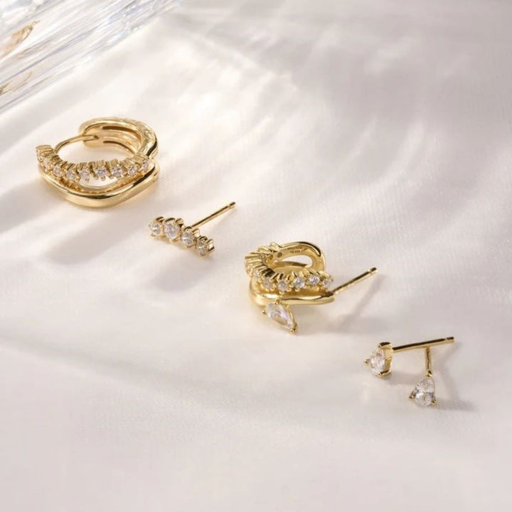 Ania Haie Gold Pear Stud Earrings - E056_01G