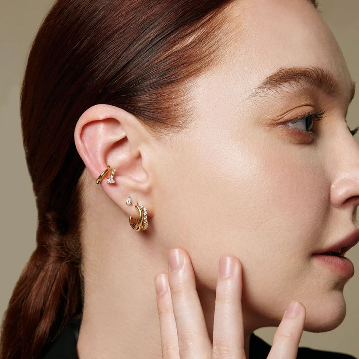Ania Haie Gold Pear Stud Earrings - E056_01G