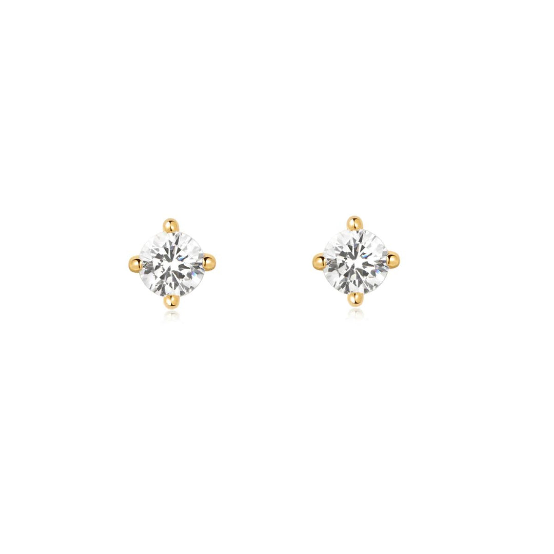 Ania Haie Gold Solitaire Stud Earrings