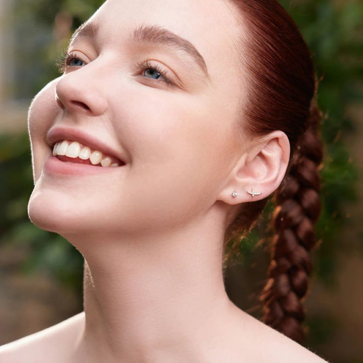 Ania Haie Kiss PavÃ© Stud Earrings - Gold - E057_02G