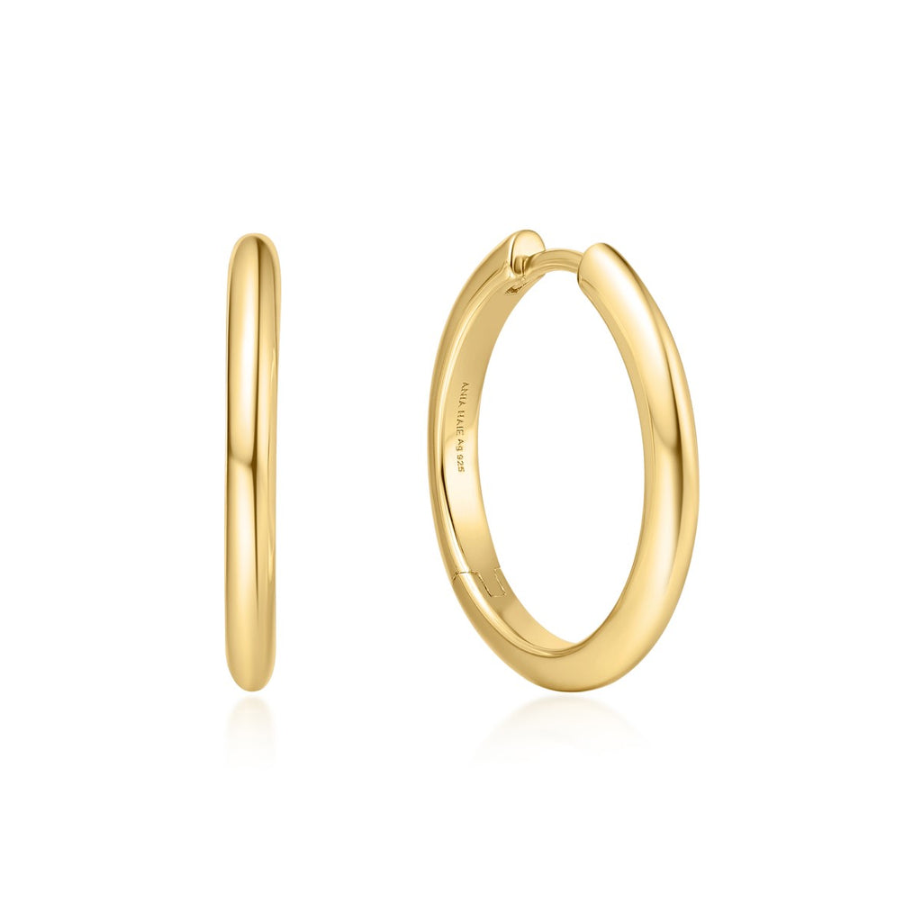 Tube Medium Hoop Earrings
