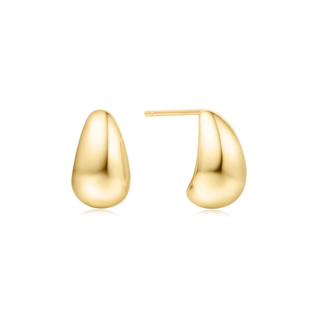 Ania Haie Small Dome Hoop Gold Earrings - E062-05G