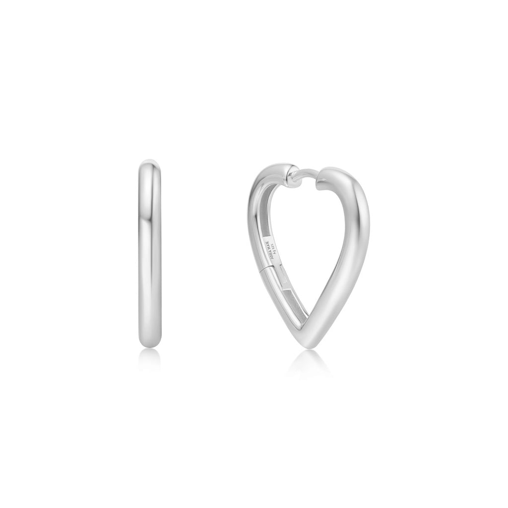 Medium Heart Hoop Earrings