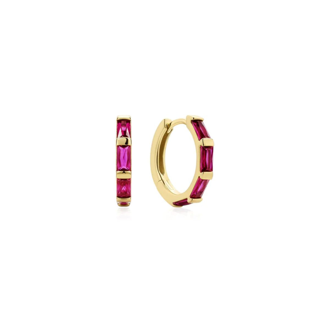 Ania Haie Gold RosÃ© Holiday Huggie Hoop Earrings - E071-04G