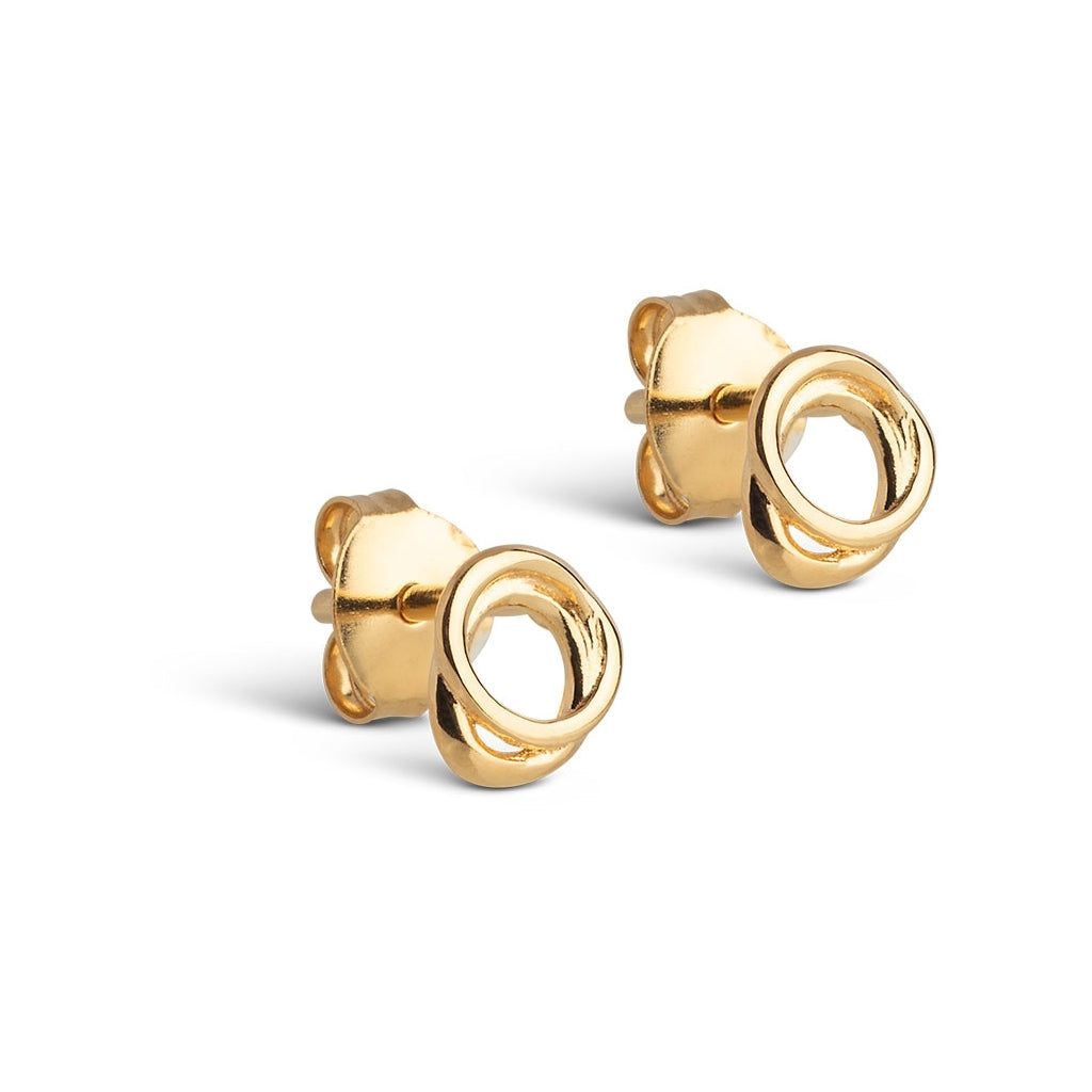 Enamel Copenhagen Bellu Mini Gold Stud Earrings