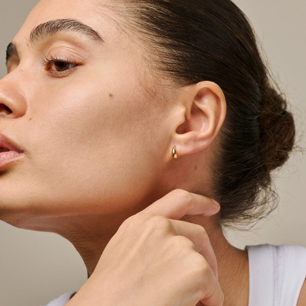 Enamel Copenhagen Sana Gold Stud Earrings