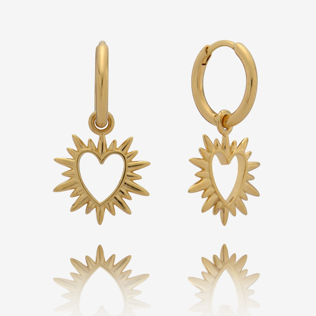 Rachel Jackson Electric Love Huggie Hoop Earrings Gold EGHE4GP