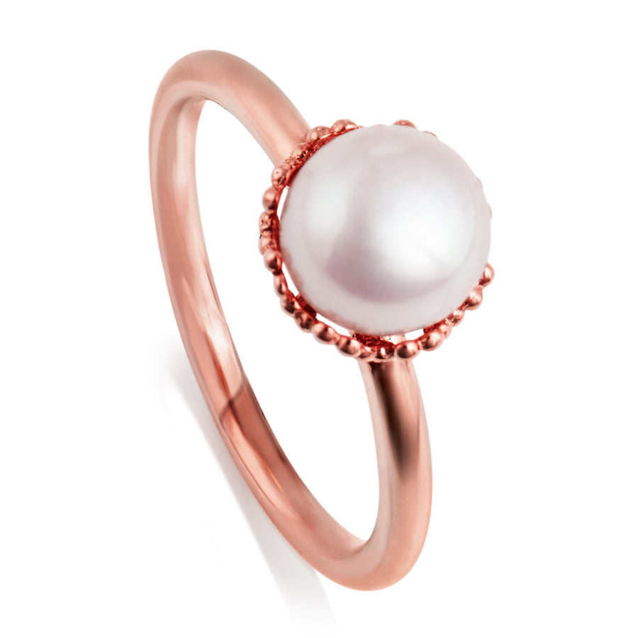 Jersey Pearl Emma-Kate ring rose gold