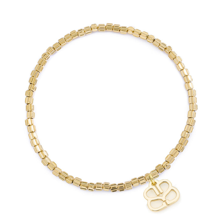 Niche Jewellery Boho Betty Eleanor Gold Bead Stretch Bracelet