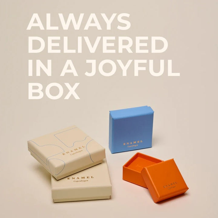 Enamel Copenhagen Trinity Gold Stud Earrings