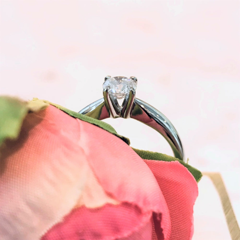 Brilliant Cut Diamond Engagement Ring in Platinum - 0.50ct