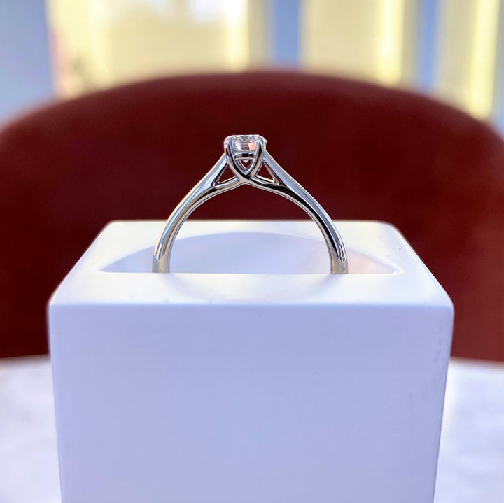 Brilliant Cut Solitaire Engagement Ring in Platinum - 0.31ct
