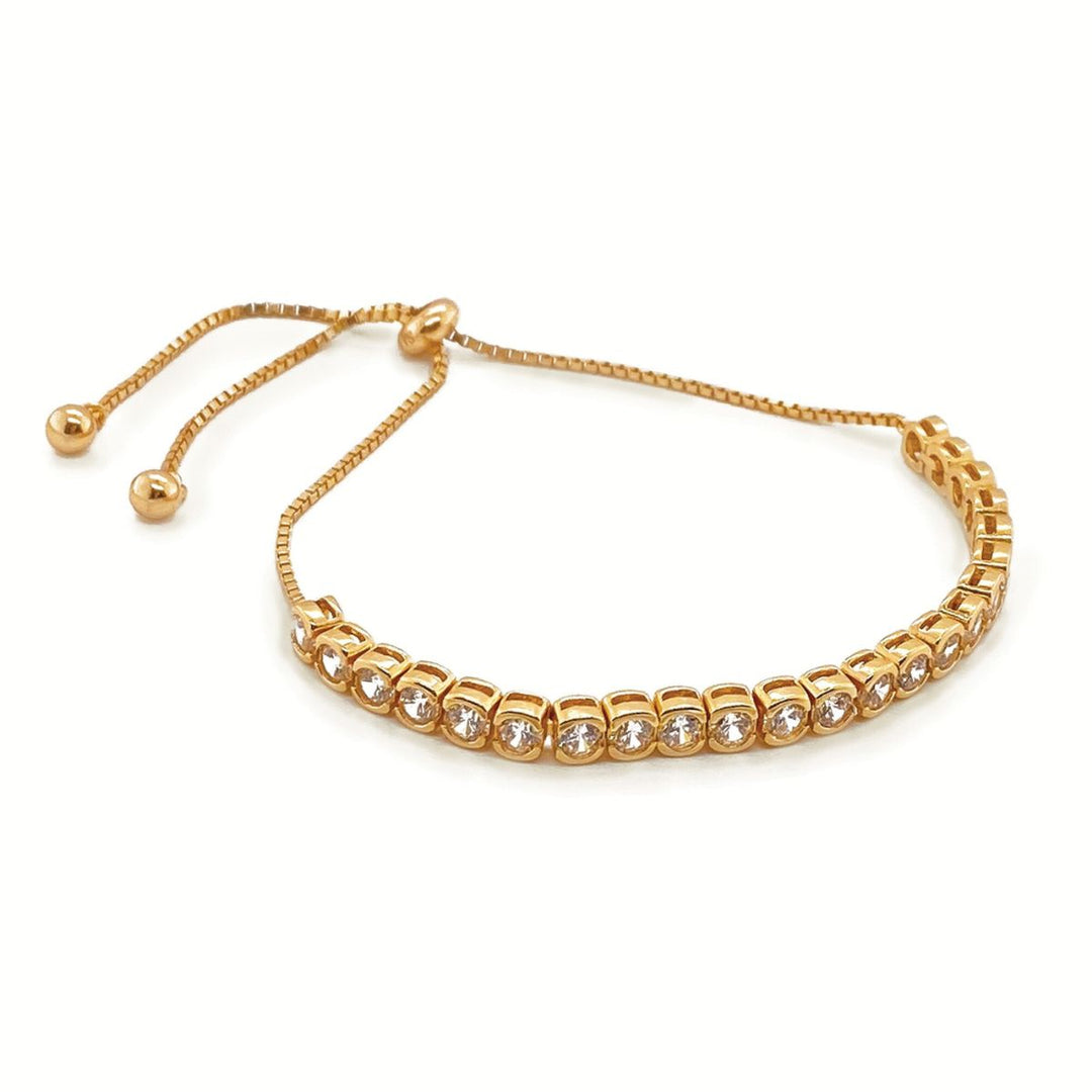 Sarah Alexander Envy Gold Tennis Toggle Bracelet
