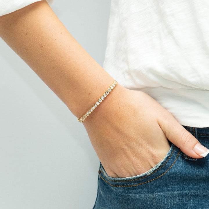 Sarah Alexander Envy Gold Tennis Toggle Bracelet