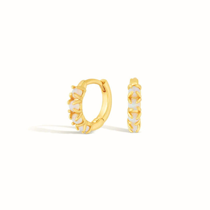 Formation Co Eros Multi Opal Huggie Earrings
