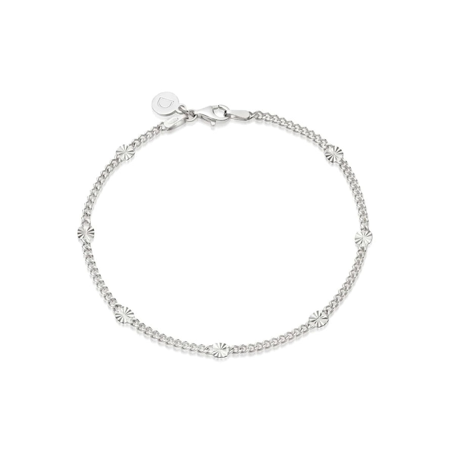 Daisy Estée Lalonde Sunburst Chain Bracelet - Silver - ELBR07_SLV