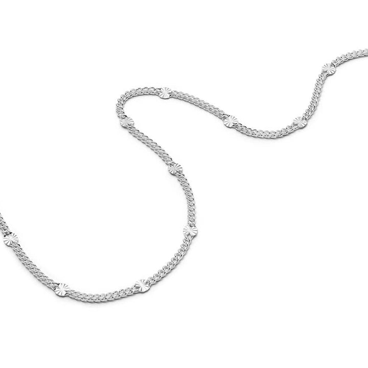 Daisy Estée Lalonde Sunburst Chain Necklace - Silver - ELN10_SLV