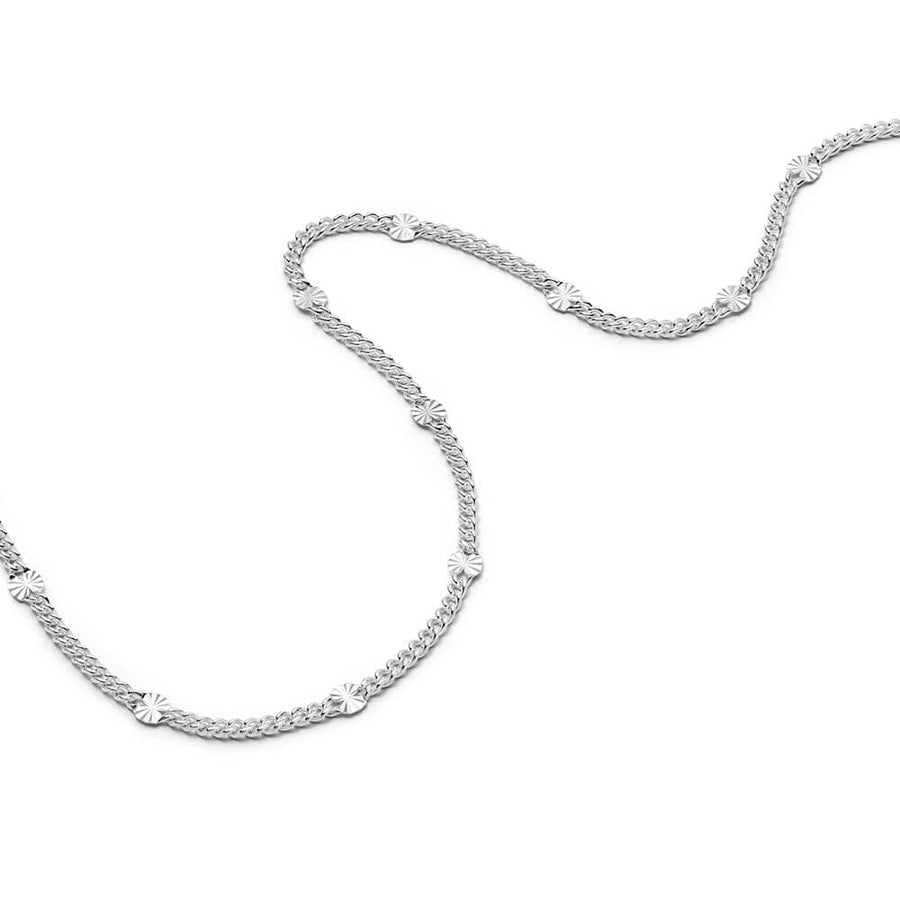 Daisy Estée Lalonde Sunburst Chain Necklace - Silver - ELN10_SLV