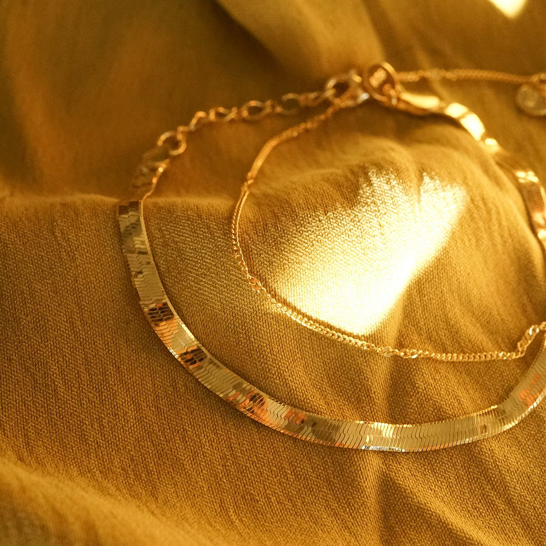 Daisy Estee Lalonde Wavy Snake Bracelet - Gold 3ELBR15_GP