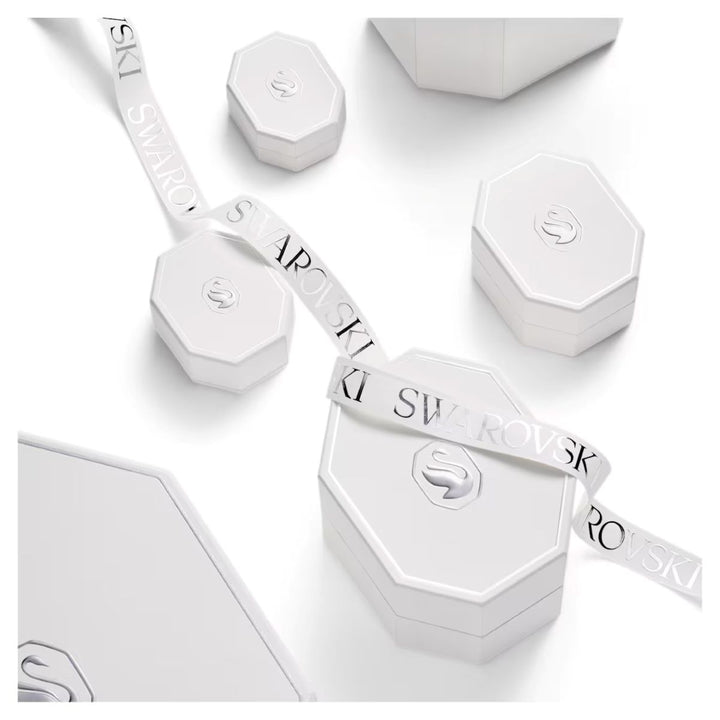 Swarovski Eternity Halo Stud Earrings - Lab-Grown Diamonds 0.45ct Sterling Silver