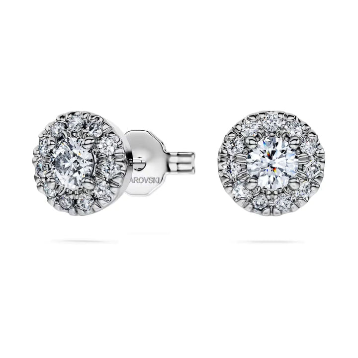 Swarovski Eternity Halo stud earrings Lab-Grown Diamonds 0.45ct Round Shape Sterling Silver - 5697108