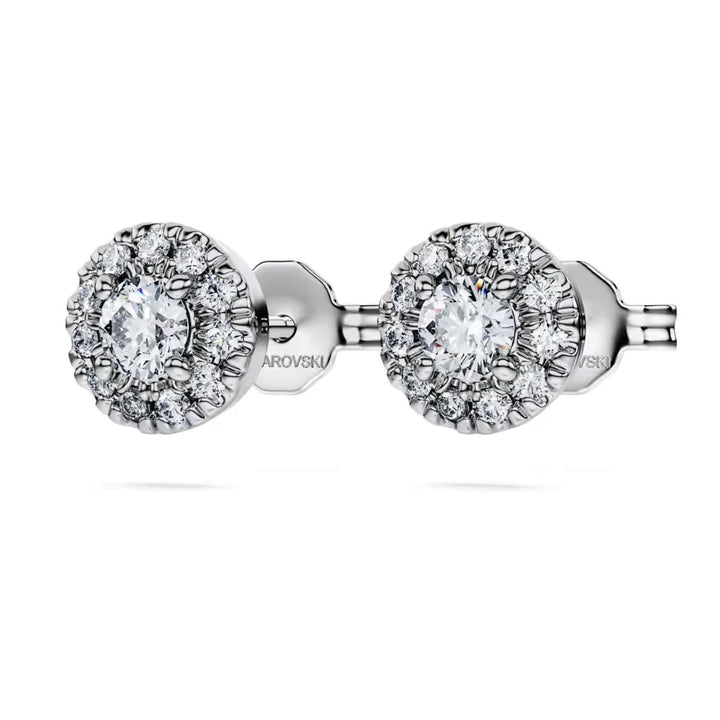 Swarovski Eternity Halo stud earrings Lab-Grown Diamonds 0.45ct Round Shape Sterling Silver - 5697108