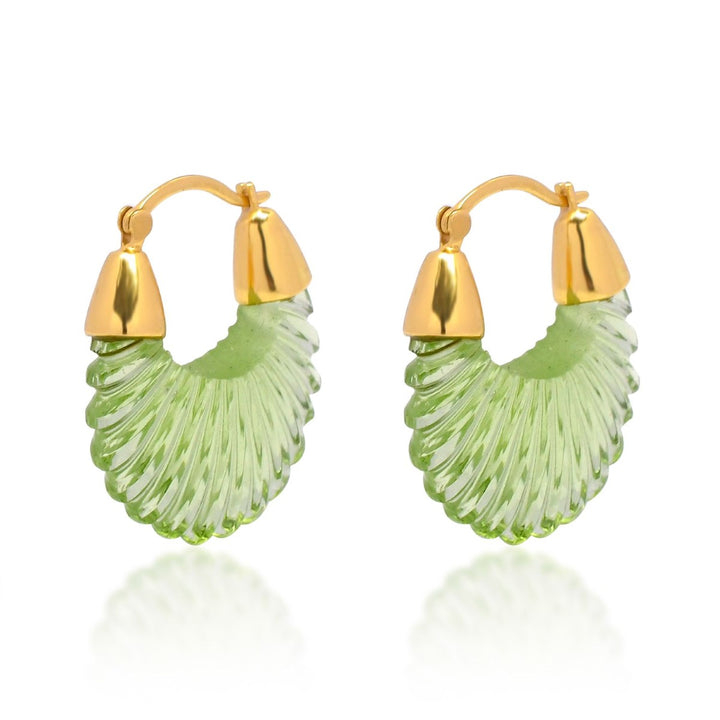 Shyla London Ettienne Earrings - Green