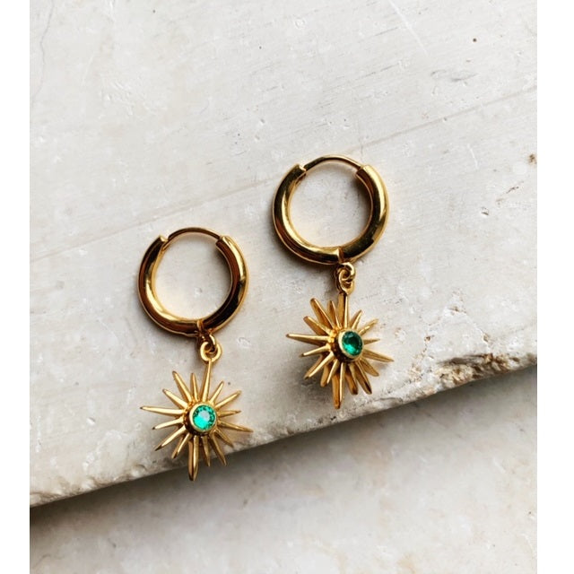 Shyla London Felicity Earrings - Emerald
