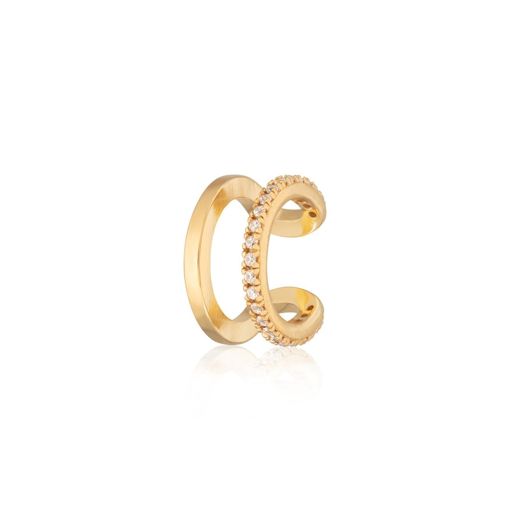 Scream Pretty Double Band Ear Cuff - Gold SPG-280