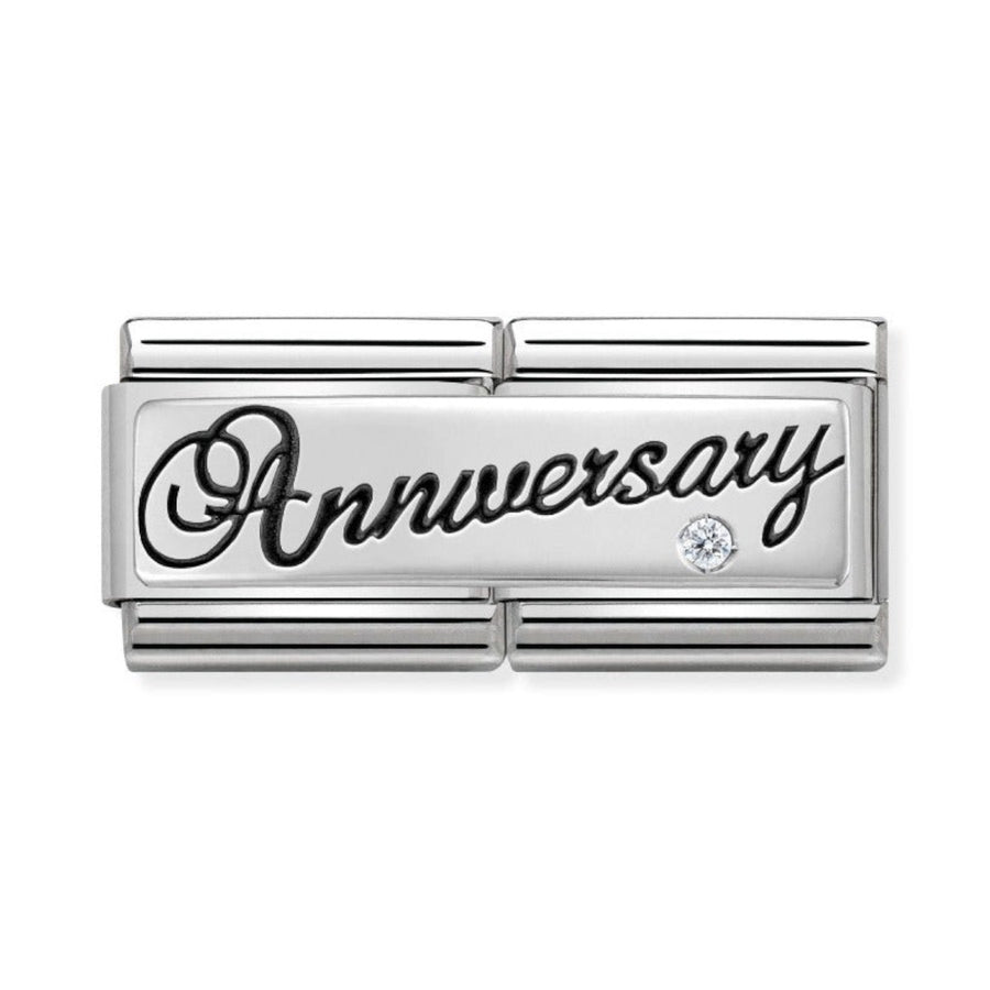 Nomination Classic Double Link Anniversary Charm - Silver - 330730/03