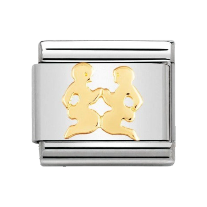 Nomination Classic Gemini Charm - 18k Gold - 030104/03