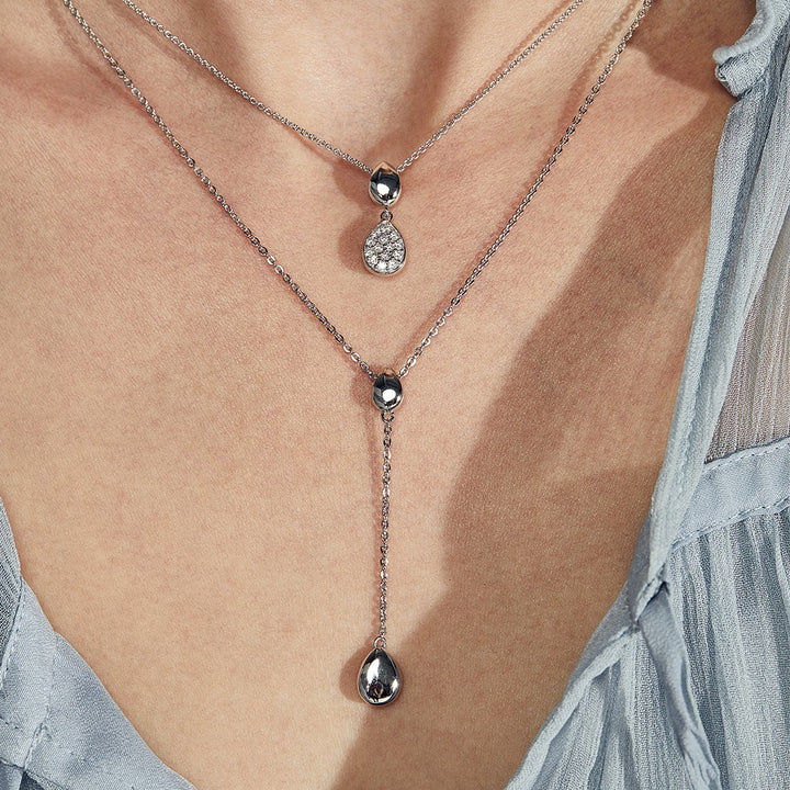 Kit Heath Coast Pebble Glisten Necklace 90188CZ029