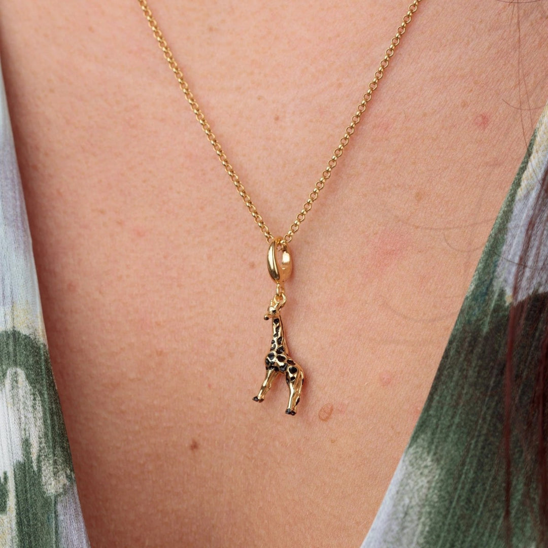 Lily Charmed Giraffe Charm Gold - item number CGGRF