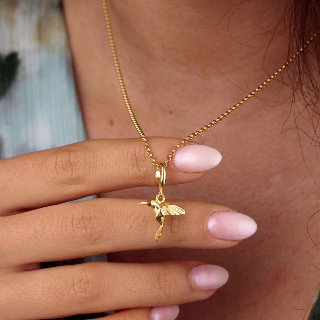 Lily Charmed Hummingbird Charm Gold - item number CGHB