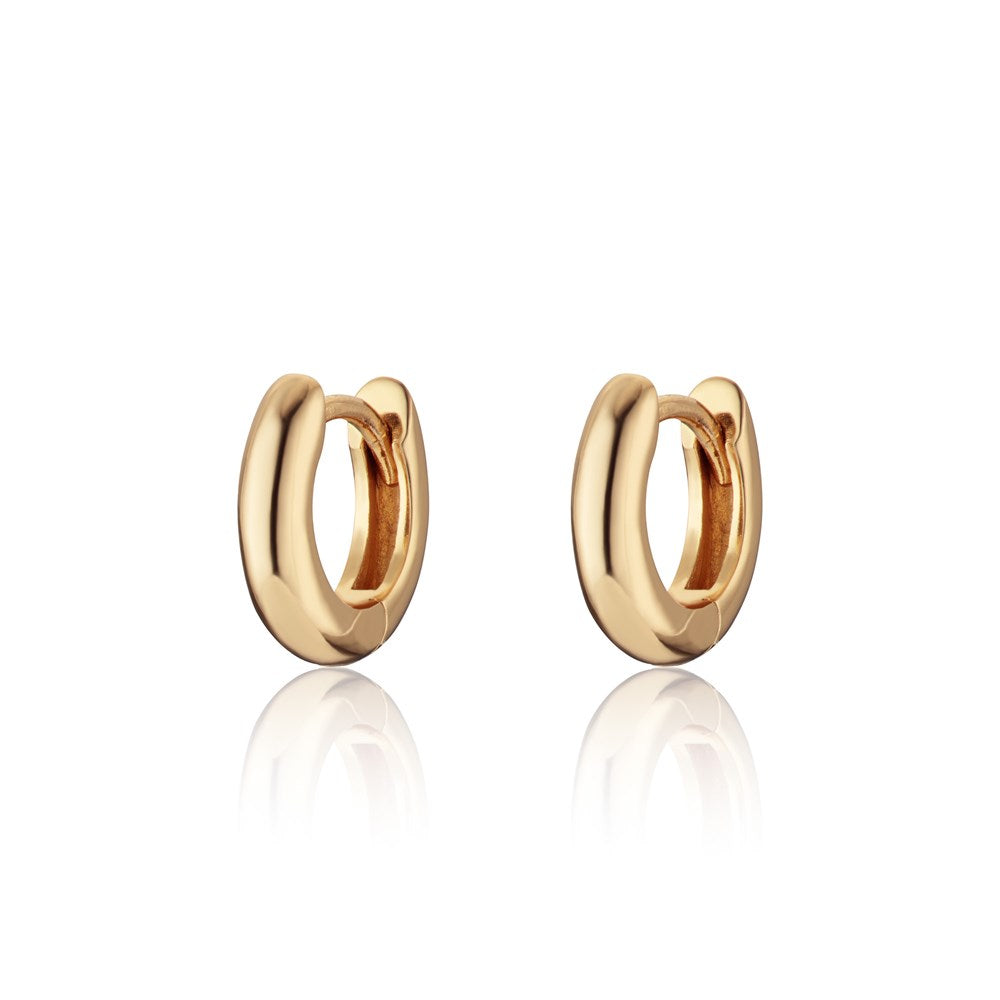 Niche Jewellery Scream Pretty Mini Huggie Hoop Earrings - Gold