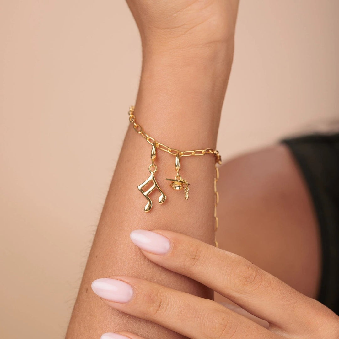 Lily Charmed Music Note Charm gold - item number CGMN