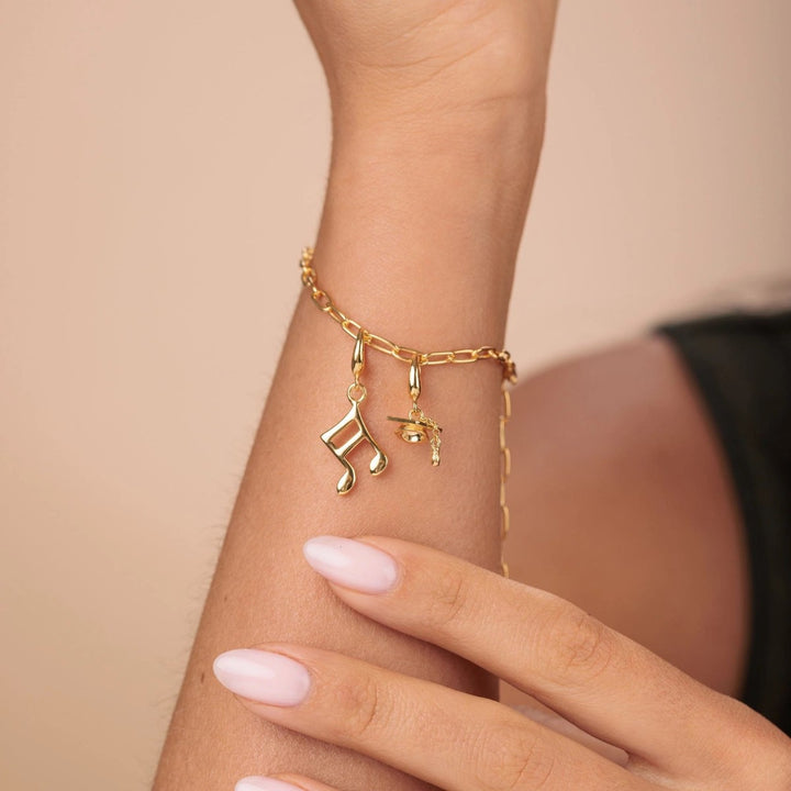 Lily Charmed Music Note Charm gold - item number CGMN