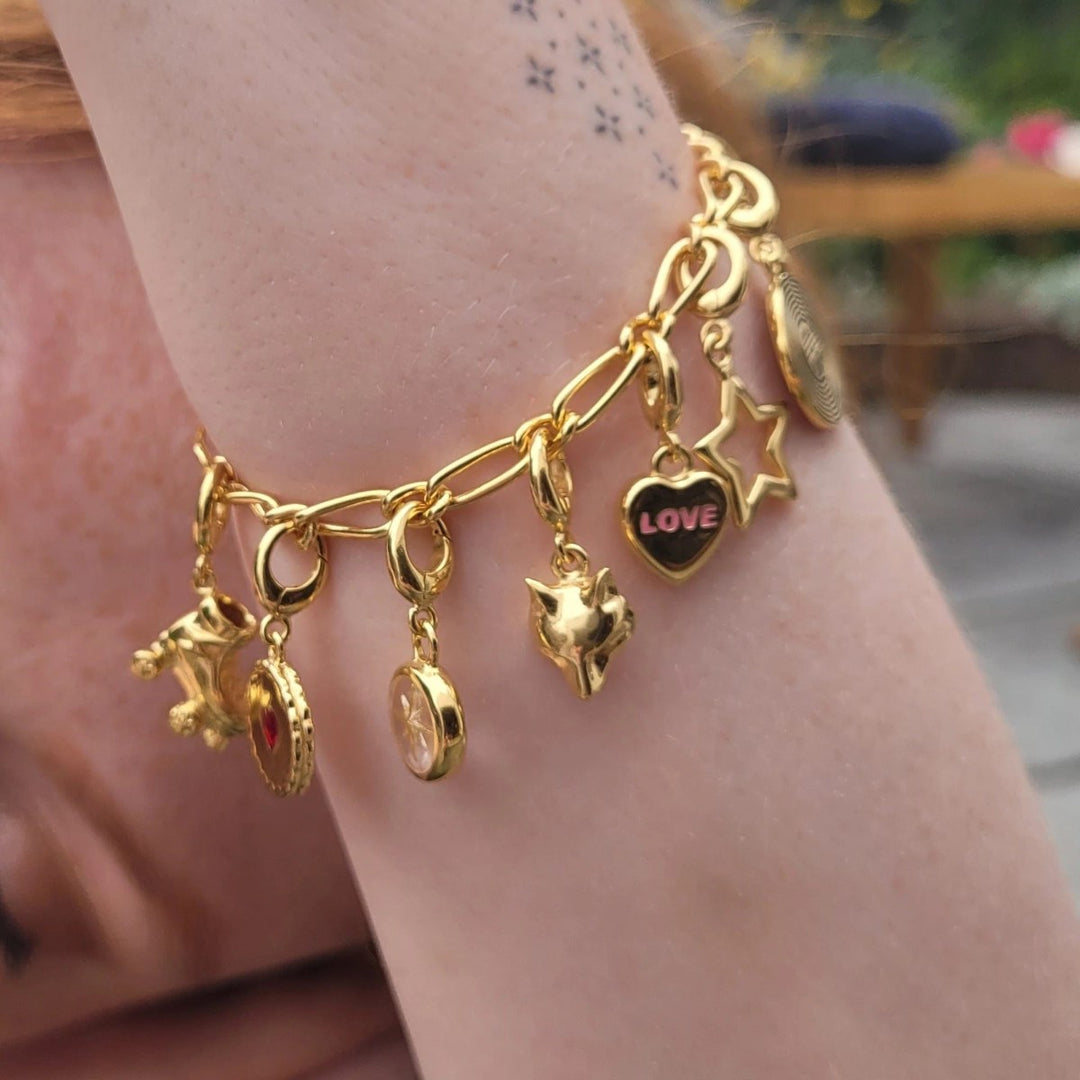 Lily Charmed My Story Charm Collector Bracelet Gold - item number CBRGMYSTY