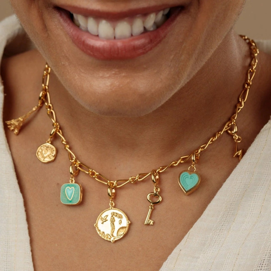 Lily Charmed My Story Charm Collector Necklace Gold - item number CHCGMYSTY