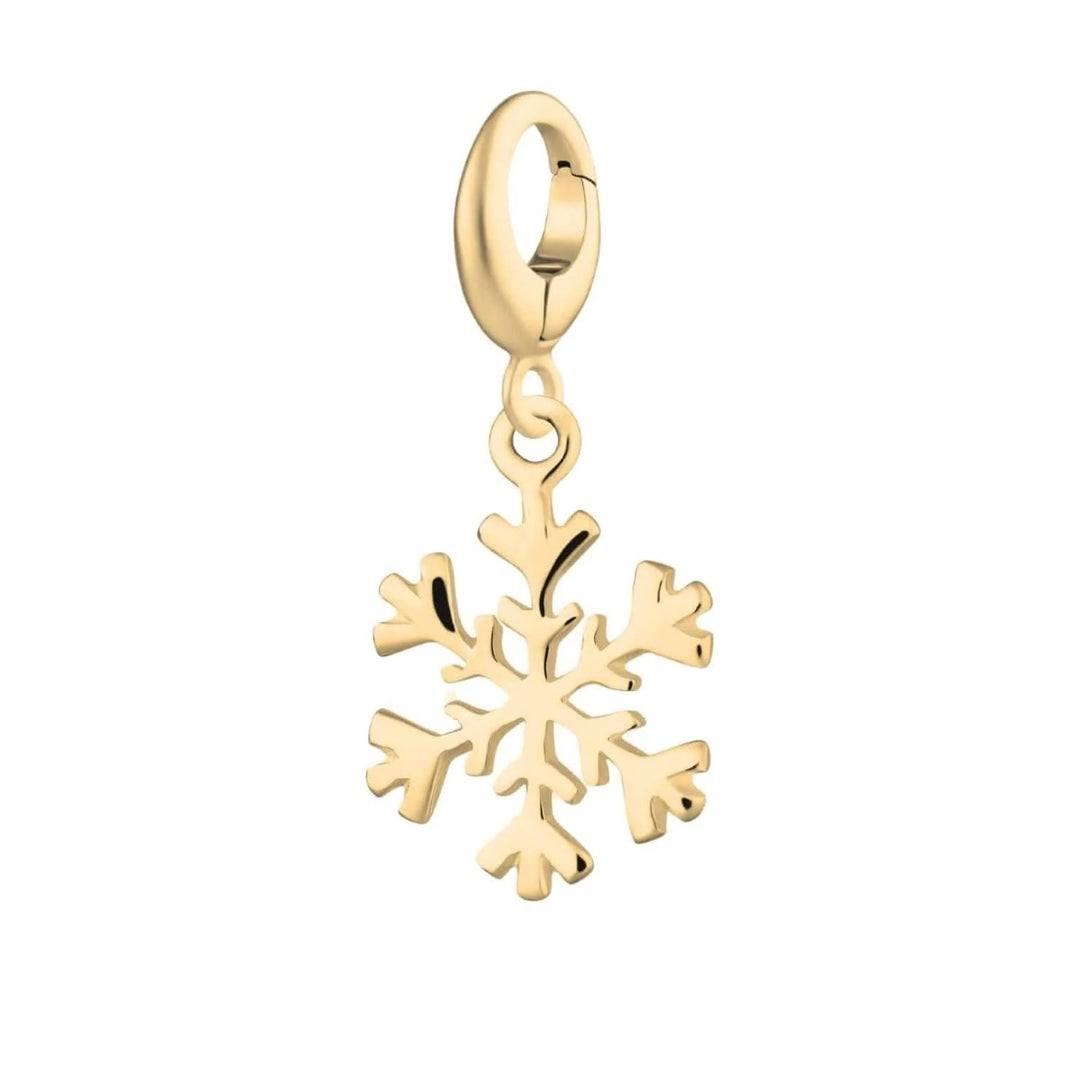 Lily Charmed Snowflake Charm Gold